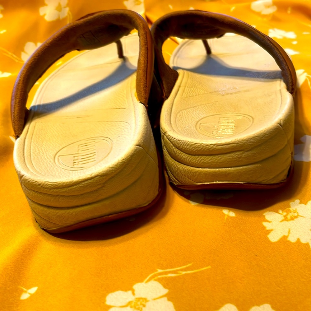 Fitflops Leather Toe-Post Sandals Birkenstock inspired - Picture 6 of 9